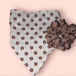 NWT Claire's bandana headband and oversized scrunchie ponytail